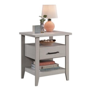 Who doesn't love a little bedside style? This nightstand with drawer from the Summit Station® collection gives your bedroom an authentic look and modern style. The spacious top surface of this nightstand with shelves provides you with the perfect amount of space for all your bedside needs – an accent lamp