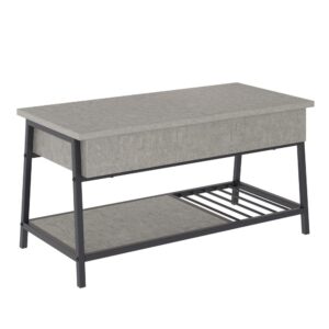 The center of attention in your living room should stand out from the rest. Create the industrial living room you want with this coffee table with lift-top from the North Avenue® collection. This lift top coffee table features a unique design that allows the top to lift up and move forward to create a versatile surface for you to work on projects