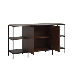 this large credenza from the International Lux® collection is just what you've been looking for. This credenza cabinet accommodates up to a 65" TV weighing 70 lbs. or less. If you are not looking for a TV stand