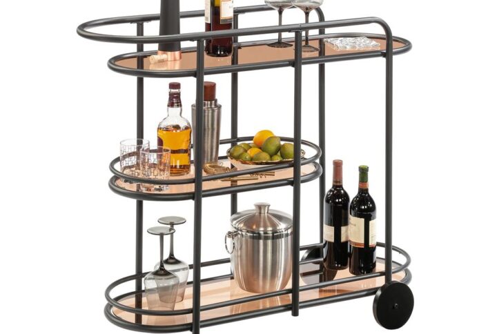 For a bar cart that will be the talk of your next party