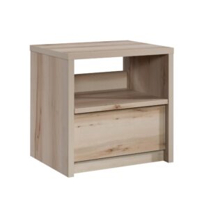 this 1-drawer nightstand from the Harvey Park® collection adds simple style and enormous function to your bedroom. This nightstand with open shelf features an easy gliding drawer with metal runners and safety stops that is perfect for storing crossword puzzles