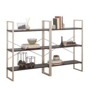 Enhance your living space with the striking bookcase set from the Walter Heights™ collection. This remarkable 6-shelf bookcase