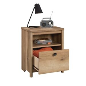 Give your bedroom a fresh look when you add the charming and functional design of this night stand with drawer from the Dover Edge® collection. This bedroom night stand offers a spacious top surface to set items like your alarm clock