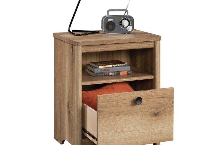 Give your bedroom a fresh look when you add the charming and functional design of this night stand with drawer from the Dover Edge® collection. This bedroom night stand offers a spacious top surface to set items like your alarm clock