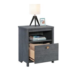 Enhance the look of your bedroom with the timeless charm and simplistic beauty of this night stand with drawer from the Dover Edge® collection. The spacious top surface of this bedroom night stand provides you with the ideal amount of space for all your must-have bedside necessities – an accent lamp