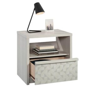 With a minimalist design and convenient bedside storage