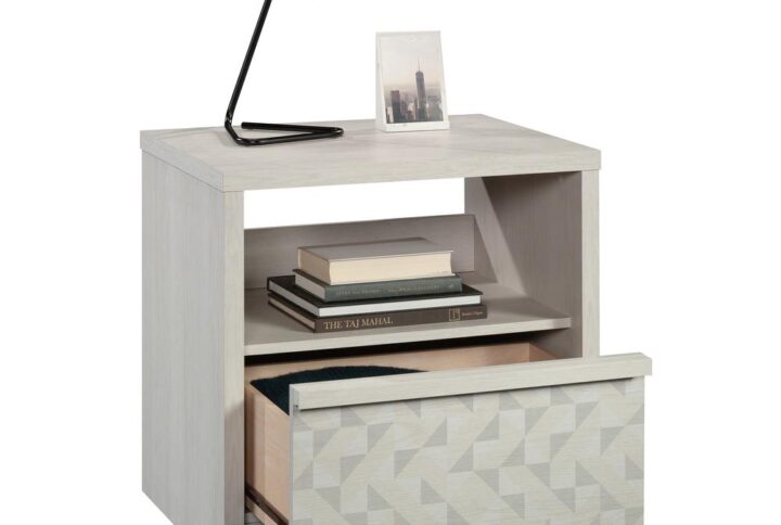 With a minimalist design and convenient bedside storage