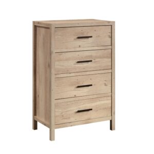 Add bedroom furniture with style and functionality to your home. This 4-drawer chest from the Pacific View® collection brings just that. This bedroom chest of drawers features four large drawers that open and close on smooth metal runners for easy-access storage of all your clothing: from stacks of slacks and your favorite blouses to your collection of cozy sweaters and pajama pants. This 4-drawer dresser has a spacious top surface to store and display decorative plants