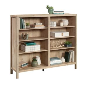 The perfect piece to display and store books or your favorite décor items in any room of your house.  This cubby bookcase from the Pacific View® collection fits the bill.  A wide bookcase with cubby storage is a great piece to display framed photos