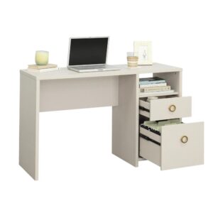 Surf the web from the comfort and style of this coastal inspired pedestal desk with storage from the Grand Coast™ collection. This computer desk with drawers features strong