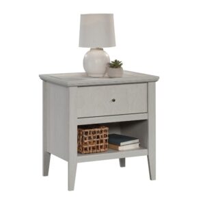 Looking to add a stylish bedside storage piece to your home? Check out this 1-drawer nightstand from the Larkin Ledge collection. This nightstand with open shelf offers a spacious top surface that provides room for bedside items - like an alarm clock