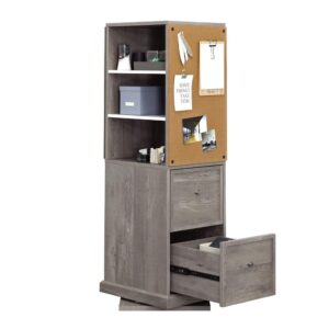 with storage areas on all sides for easy and quick access to all your supplies. This sewing organizer cabinet includes a pegboard panel and corkboard panel on opposite sides