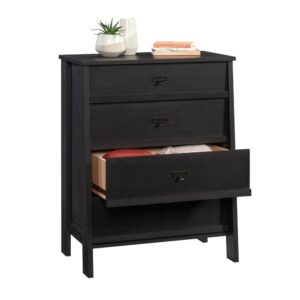 Add some much-needed storage to your bedroom with this 4-drawer chest from the Trestle® collection. This bedroom chest of drawers features four large drawers that open and close on smooth metal runners and safety stops. These spacious drawers are ideal for easy access storage to all your favorite wardrobe options – your collection of sweaters