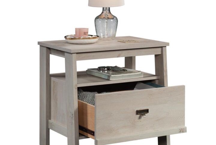 The perfect night stand does exist. Give your bedroom the upgrade it deserves when you add the stylish 1-drawer nightstand from the Trestle® collection. This nightstand with open shelf offers a spacious top surface that provides you with room for items like an accent lamp