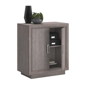 this office storage cabinet beautifully complements any decor. This 2-door storage cabinet can be stacked two high