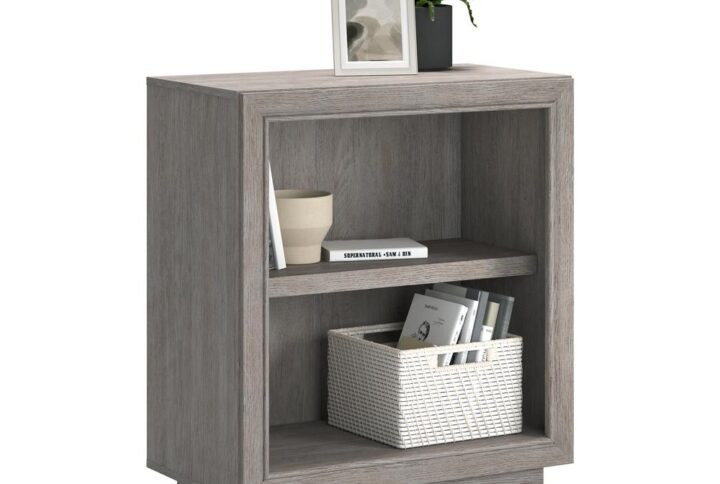 Upgrade your home or office space with the striking office bookcase from the Hayes Garden collection. This remarkable 2-shelf bookcase