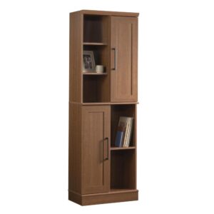 your home will commence to order in no time flat. This modern storage cabinet has six adjustable shelves for the ultimate storage versatility of items in all shapes and sizes. Its configurable design allows for the position of cabinet doors on top