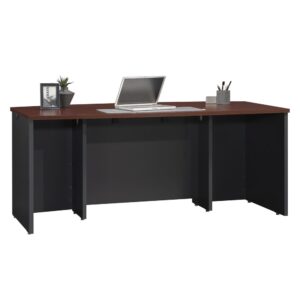 the executive office desk from the Via Collection exudes elegance and professionalism