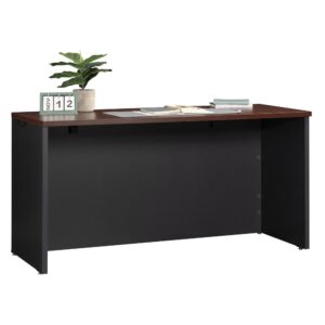 The commercial office credenza from the Via Collection is a versatile and stylish piece of furniture designed to enhance productivity and organization in any workspace. Boasting a melamine top surface