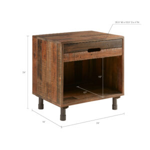 Solid Wood Nightstand