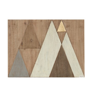 Layered Triangles Wood Wall Decor