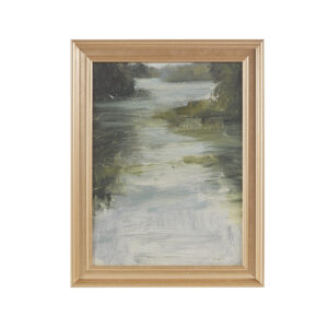 Abstract Landscape Framed Glass Wall Art