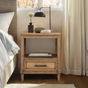 Woven Cane Nightstand