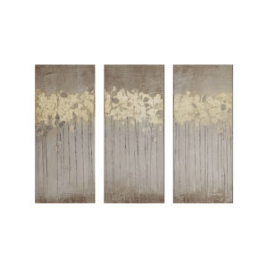 Gold Foil Abstract 3-piece Canvas Wall Art Set