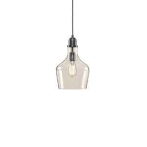 Auburn Bell Shaped Hanging Glass Pendant Light