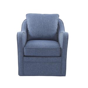 Wide Seat Swivel Arm Chair