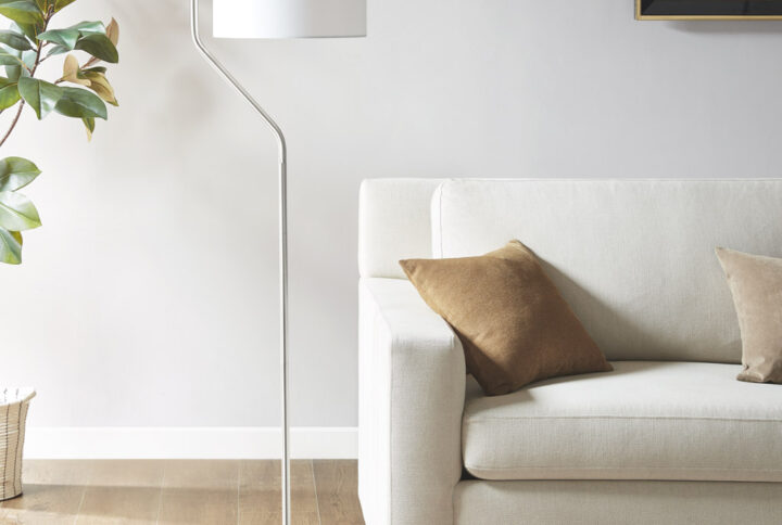 Angular Arched Metal Floor Lamp