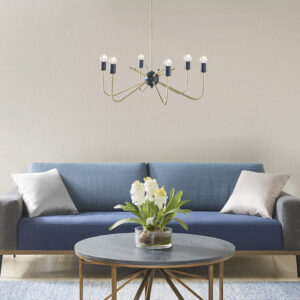 6-Light Metal Chandelier