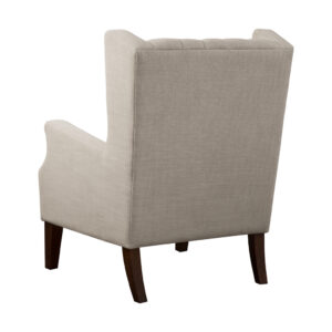 Button Tufted Wing Chair