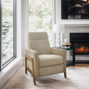 Recliner With Wood Frame