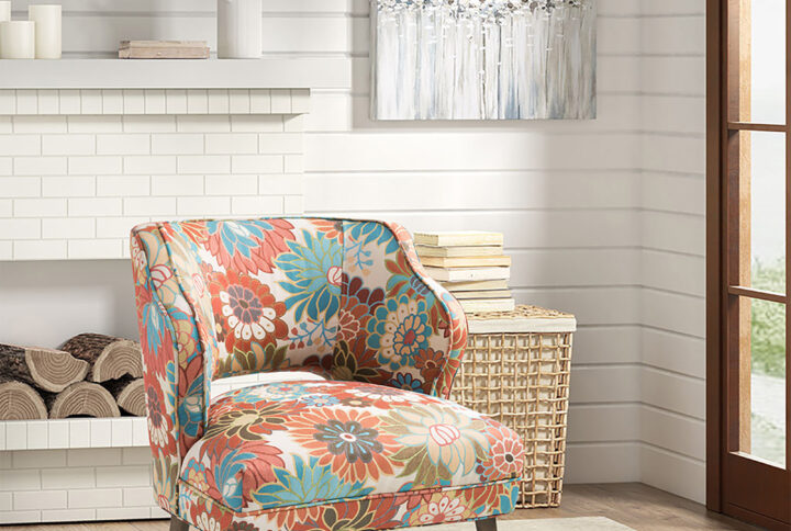 Open Back Accent Chair