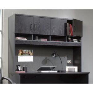 Every office space deserves to have a little extra storage to contain the clutter and chaos. Create the additional storage options you need while adding beautiful style and design to your office space with this hutch from the Via collection. This credenza hutch offers hidden storage behind each of its doors for convenient storage space of items that you prefer not to be seen like stacks of folders