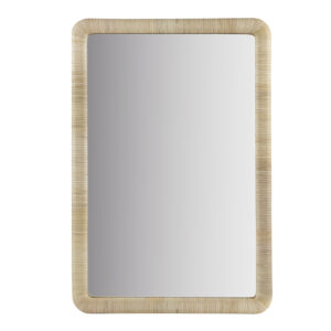 Natural Rattan Rectangle Wall Mirror