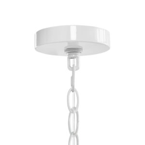 6-Light Metal Chandelier