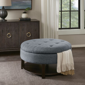 Round Storage Ottoman