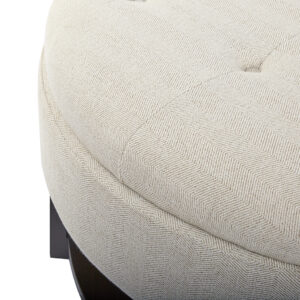 Round Storage Ottoman