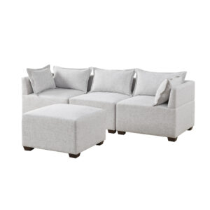 4-Piece Modular Sofa with Ottoman