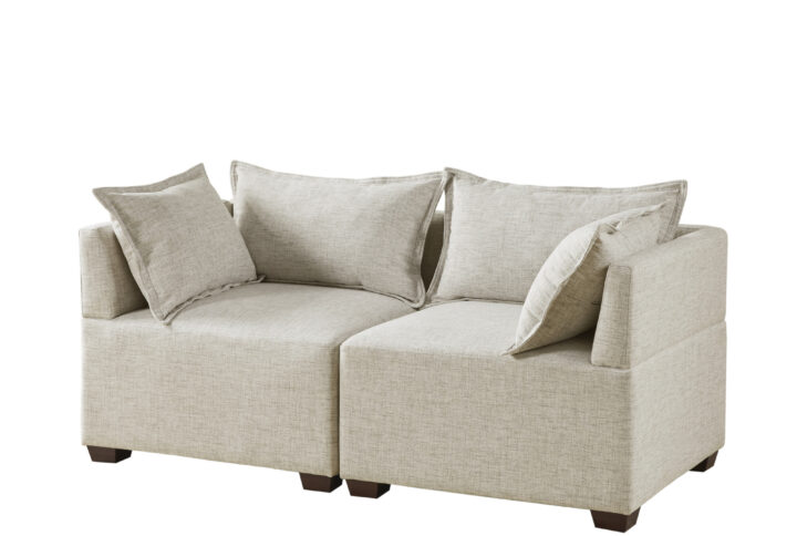 2-Piece Modular Loveseat Sofa