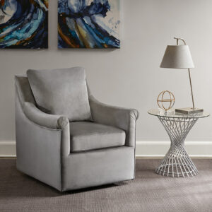 Upholstered Swivel Accent Chair