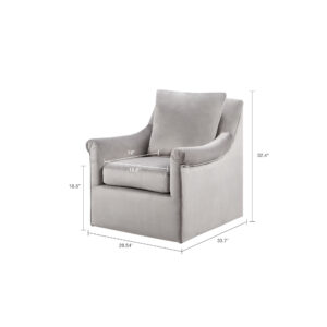 Upholstered Swivel Accent Chair