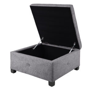 Soft Close Storage Ottoman