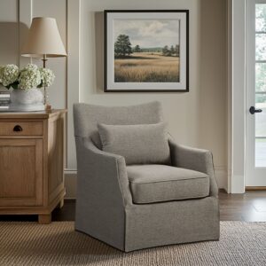 Skirted Swivel Chair