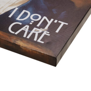 I Don't Care Canvas Wall Art