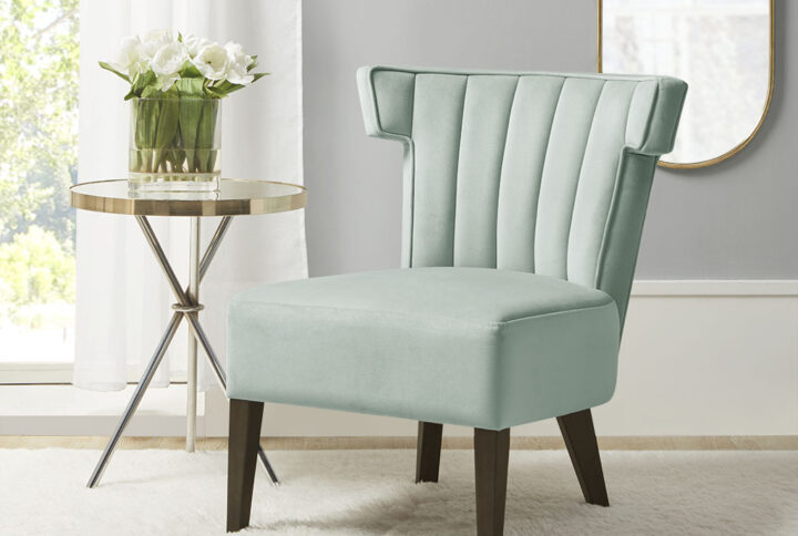 Upholstered Armless Accent Lounge chair