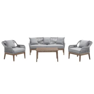 4 Piece Aluminum Frame Sofa Set from Progressive Furniture