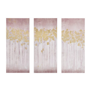 Gold Foil Abstract 3-piece Canvas Wall Art Set